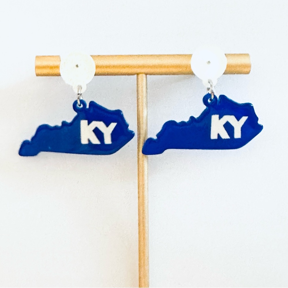 Kentucky Acrylic Drop Earrings